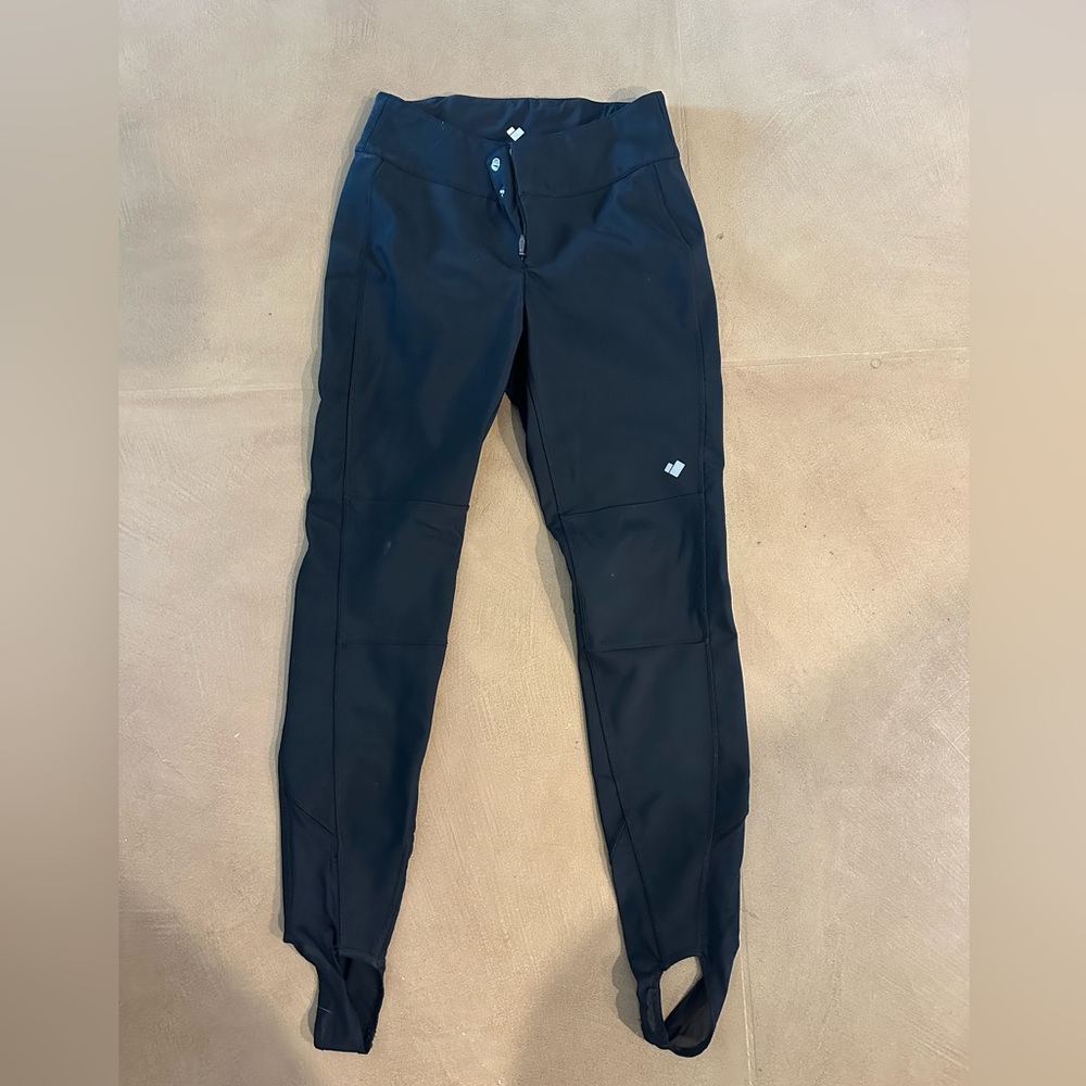 OBERMEYER JINX BLACK SKINNY STIRRUP SKI PANTS